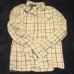 Under Armour Men's Checkered Shirt - White and Black